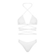 F**k Stiligt Bikini Set White, Dam