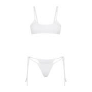 F**k Bikini 2-Delat Set White, Dam