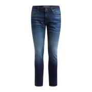 Guess Klassiska Denim Jeans med Fem Fickor Blue, Herr