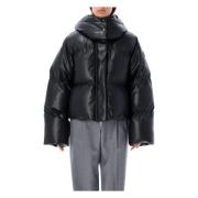 Stella McCartney Svart Eco Nappa Dunjacka Black, Dam