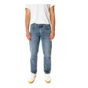 Lee Tapered Fit Mid Waist Jeans Blue, Herr