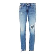 Tommy Jeans Slim-fit Denim Byxor Blue, Herr