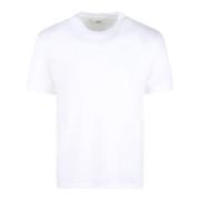 Ami Paris Hjärtbroderad T-shirt White, Herr