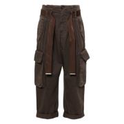 Pinko Färgad Pantalone Kaffe Brun Brown, Dam