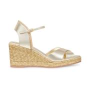 Stuart Weitzman Korsad Espadrille Kilklack Yellow, Dam