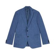 Brooks Brothers Linneblazer Bluette Blue, Herr