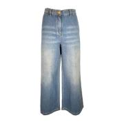 Alessia Santi Snygga Wide Jeans för Kvinnor Blue, Dam