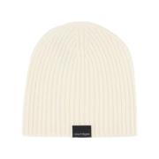 Courrèges Räfflad Ull Beanie - Neutral Beige, Herr