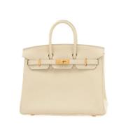 Hermès Vintage Pre-owned Laeder handvskor Beige, Dam