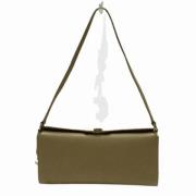 Salvatore Ferragamo Pre-owned Pre-owned Tyg axelremsvskor Beige, Dam