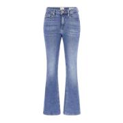 Guess Snygga Flared Jeans för Kvinnor Blue, Dam