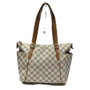 Louis Vuitton Vintage Pre-owned Tyg louis-vuitton-vskor Beige, Dam