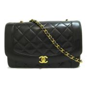 Chanel Vintage Pre-owned Läder crossbodyvskor Black, Dam