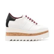 Stella McCartney Vita Sneakers Panel Design Logotyptryck White, Dam