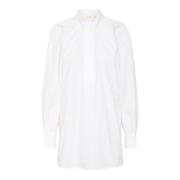 InWear Draped Tunika Blus Ren Vit White, Dam