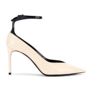 Saint Laurent Beige Patentläder Pumps Ss22 Beige, Dam