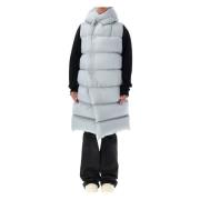 Rick Owens Ljusblå Puffer Ytterkläder Blue, Dam