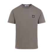 Stone Island Brun Bomull T-shirt Rund Hals Brown, Herr