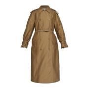 JW Anderson Trenchcoat med fickor Brown, Dam