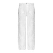 Dolce & Gabbana Jeans med sömnad White, Dam