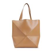 Loewe Öken Pussel Vik Stor Tote Väska Beige, Dam