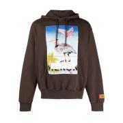 Heron Preston Censored Logo Hoodie Brun/Lila Sweatshirt Brown, Herr