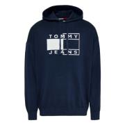 Tommy Jeans Hoodie Blue, Herr