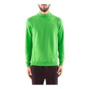 Corsinelabedoli Turtleneck Jumpers i Extrafin Ull Green, Herr