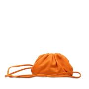 Bottega Veneta Vintage Pre-owned Laeder crossbodyvskor Orange, Dam