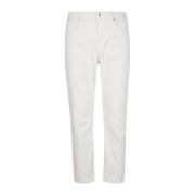 Eleventy Stretch Denim Byxor med Pences White, Herr