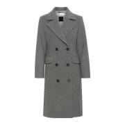 InWear Klassisk Lapel Coat Jacka Granit Melange Gray, Dam