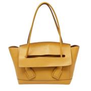 Bottega Veneta Vintage Pre-owned Laeder totevskor Yellow, Dam