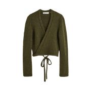 Our Legacy Wrap Knit Olive Cartoon Wool Green, Dam