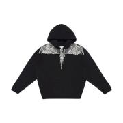 Marcelo Burlon Wings Print Huvtröja Black, Herr