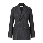 Ami Paris Dubbelknäppt ullblazer Gray, Dam