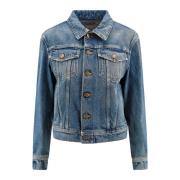 Golden Goose Broderad Denimjacka Blue, Dam