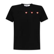 Comme des Garçons Play T-shirt med logotyp Black, Herr