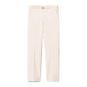 Twinset Kräm Milano Byxor med Metall T Beige, Dam