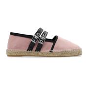 Ganni Espadriller med spännen Pink, Dam