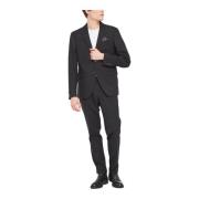 Gaudi Elegant Suit Set for Men Black, Herr