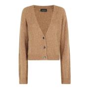 Roberto Collina Boucle English Cardigan Brown, Dam