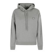 Maison Kitsuné Räv Huvud Patch Hoodie Gray, Dam