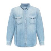 Saint Laurent Denim skjorta Blue, Herr