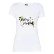 Liu Jo T-shirt St P M/C T-shirt White, Dam