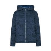 Desigual Kort Pufferjacka Blue, Dam