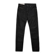 Diesel Mörkblå Five-Pocket Denim Jeans Blue, Herr