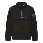 Ellesse Zinco Half ZIP Sweatshirt Jacka Black, Herr