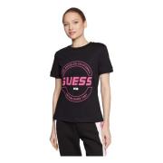 Guess Icon T-shirt Black, Dam