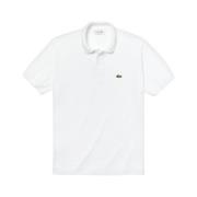 Lacoste Vit Krokodil Polo Skjorta White, Herr