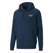 Puma Essentials+ Tape Golden Hoodie Blue, Herr